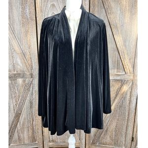R&K Black Velour Swing Jacket‎